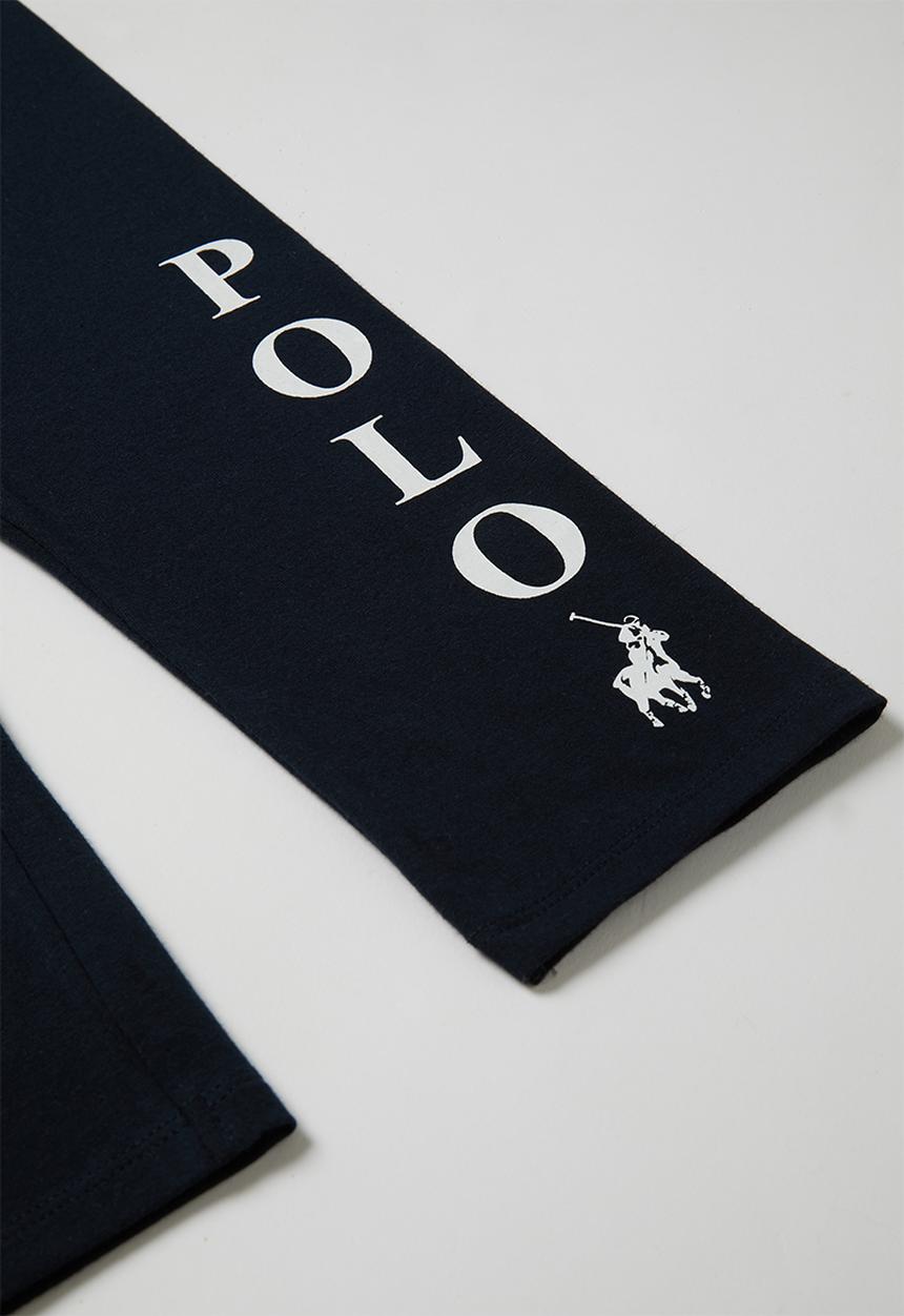 POLO - Girls chloe cropped legging - navy