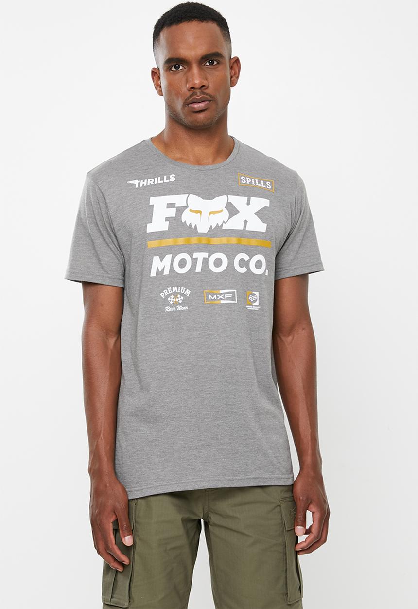 Fox - Thrills n spills short sleeve tee - grey