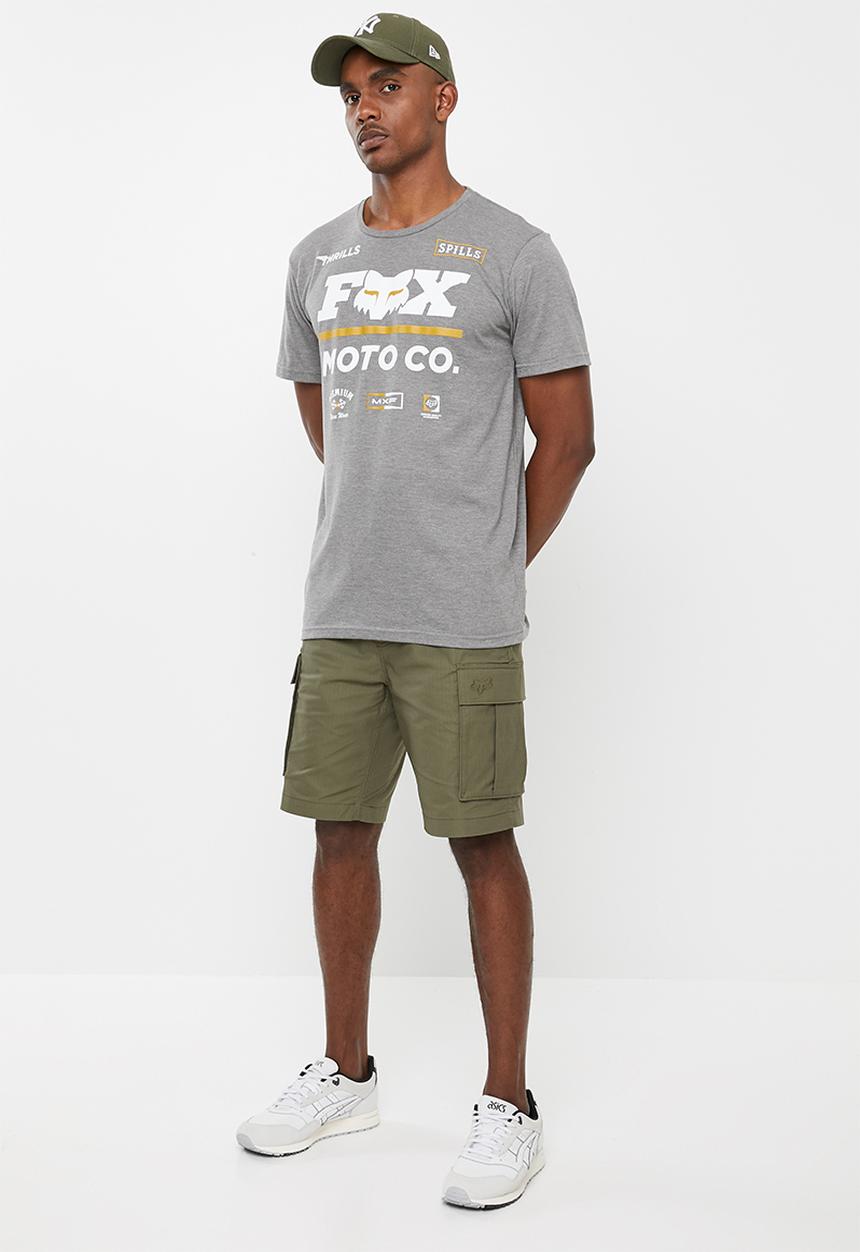 Fox - Thrills n spills short sleeve tee - grey