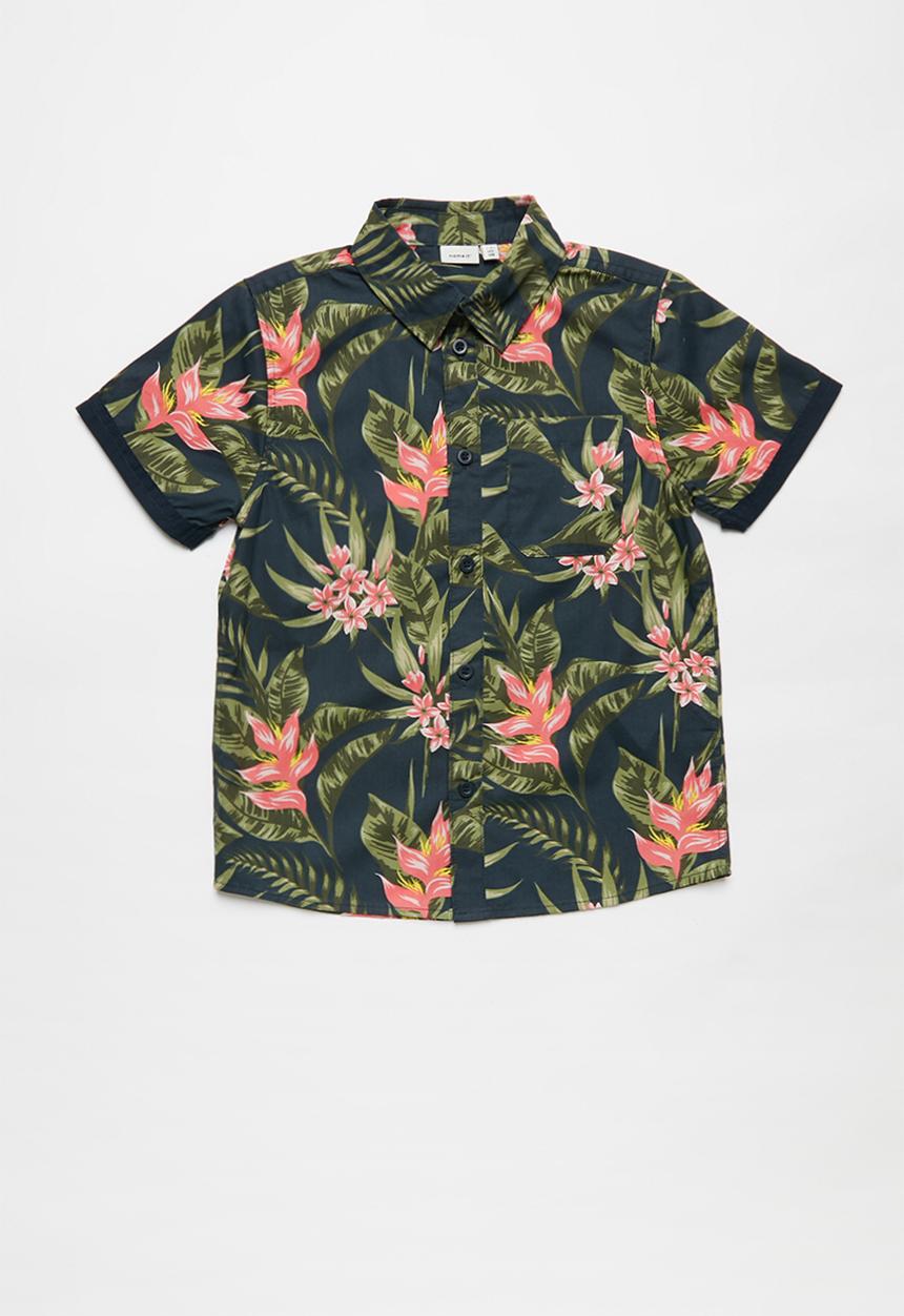 Name It - Findus short sleeve camp shirt - multi