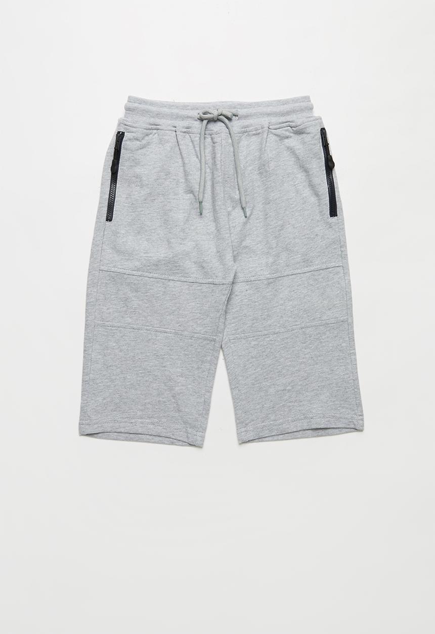 Rebel Republic - Boys styled sweatshorts - grey & black