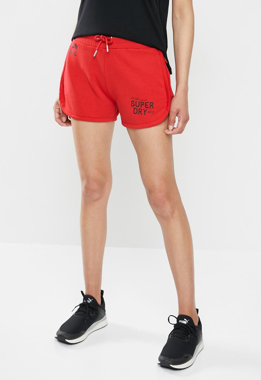 Superdry. - Kura shorts-olk-rouge - red