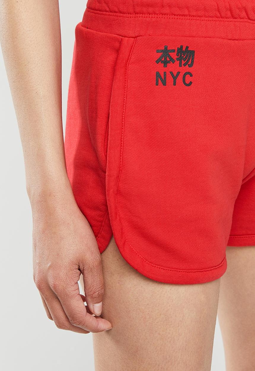 Superdry. - Kura shorts-olk-rouge - red