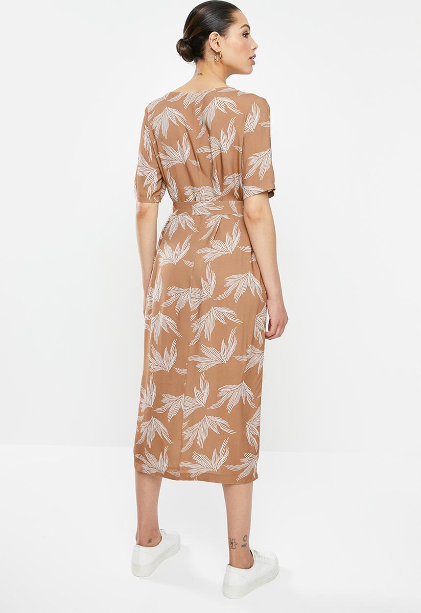 edit - Woven ll tunic dress - tan