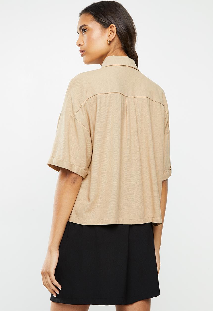 Vero Moda - Pina wide 2/4 shirt - neutral 