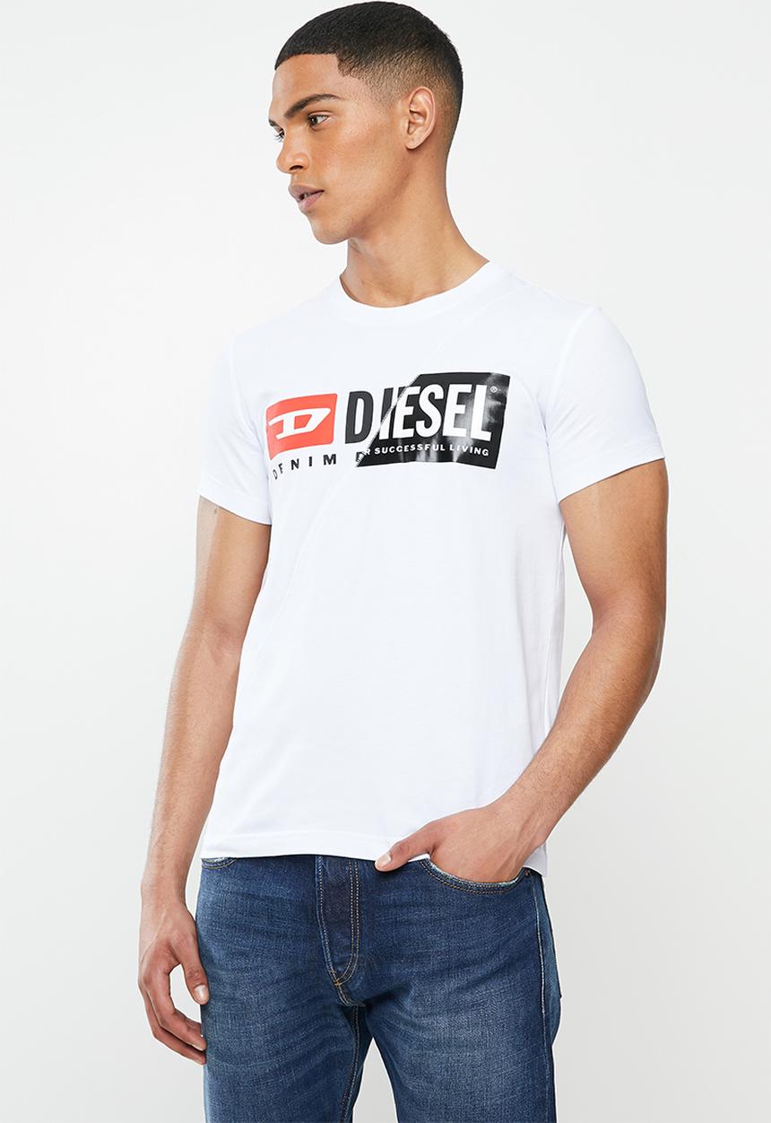 Diesel  - T-sily-cuty T-shirt - white