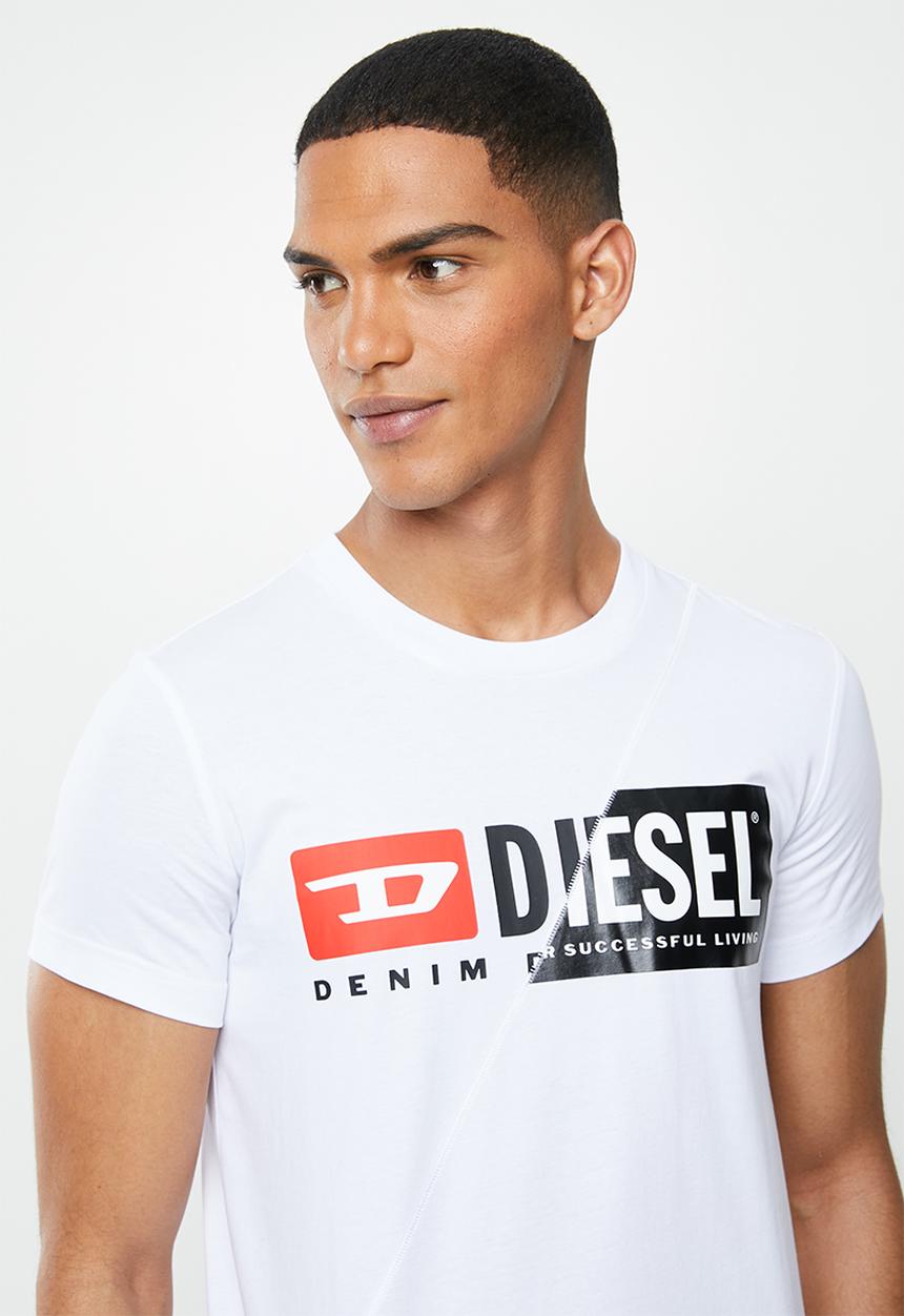 Diesel  - T-sily-cuty T-shirt - white