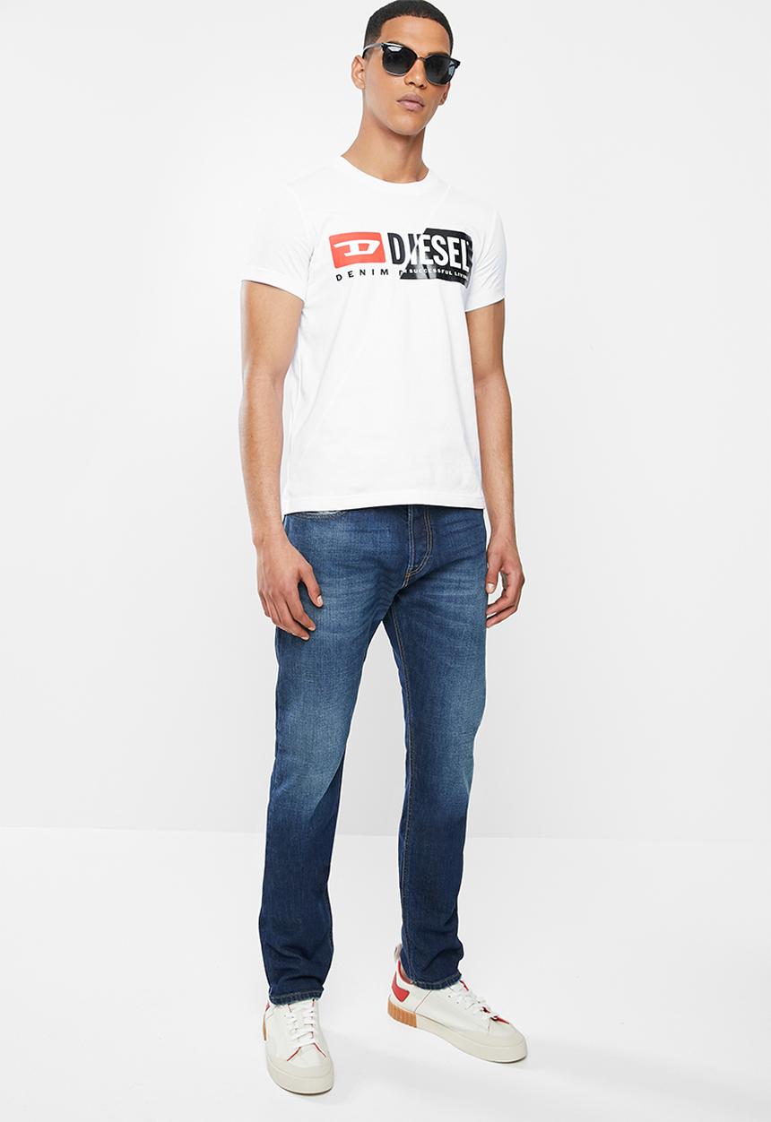 Diesel  - T-sily-cuty T-shirt - white