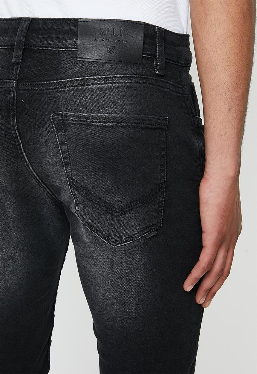 S.P.C.C - Basquiat premium feather jeans - black