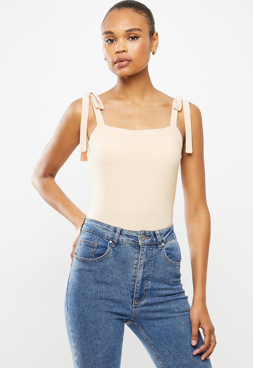 MILLA - Tie strap bodysuit - neutral