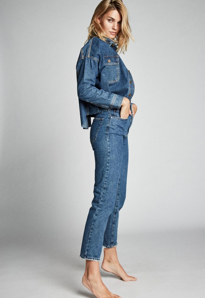 Cotton On - Drop shoulder batwing shacket - blue