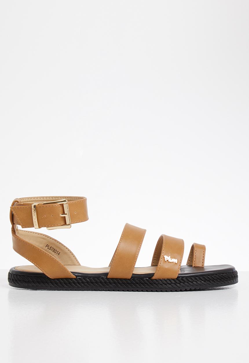Plum - Sanna sandal - tan