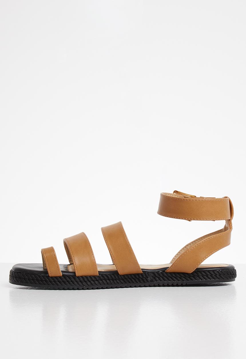 Plum - Sanna sandal - tan