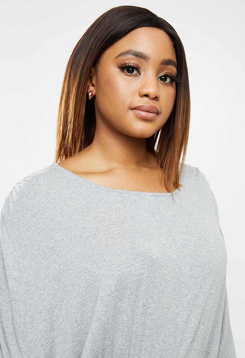 edit Plus - Grown on sleeve maxi - grey