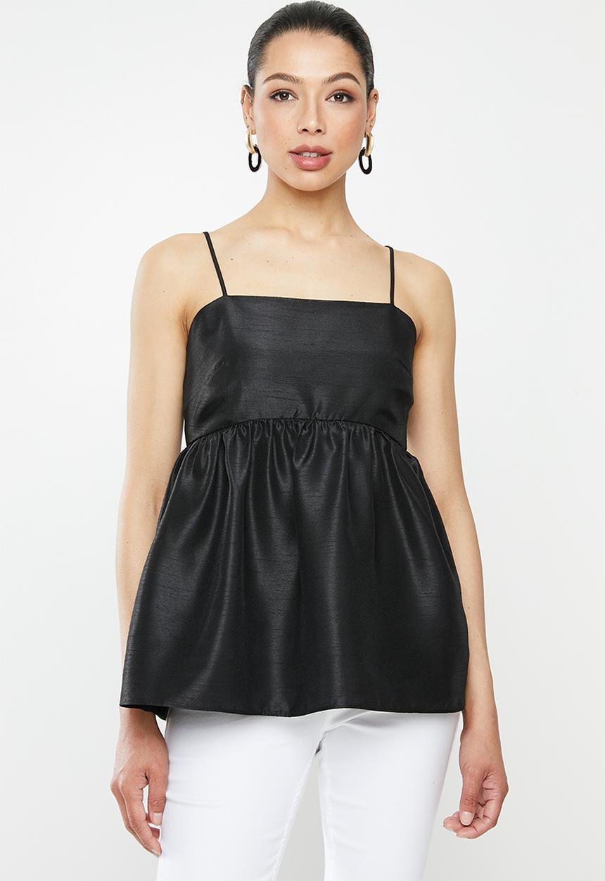 MILLA - Babydoll top - black
