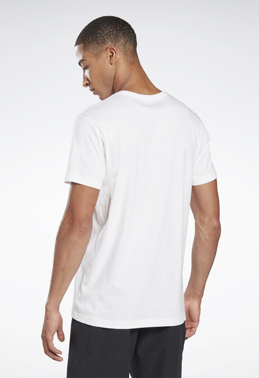 Reebok - Reebok stacked short sleeve tee - white