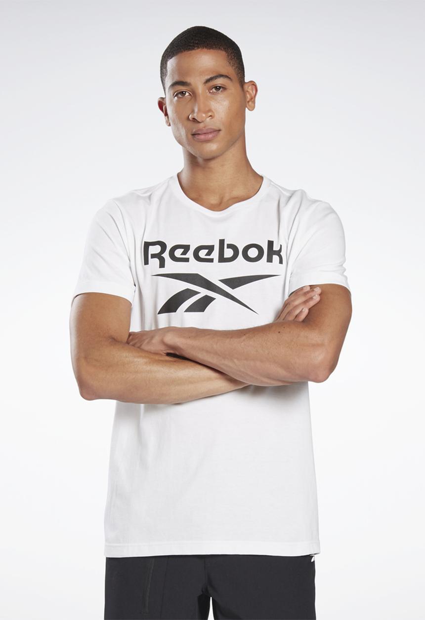 Reebok - Reebok stacked short sleeve tee - white