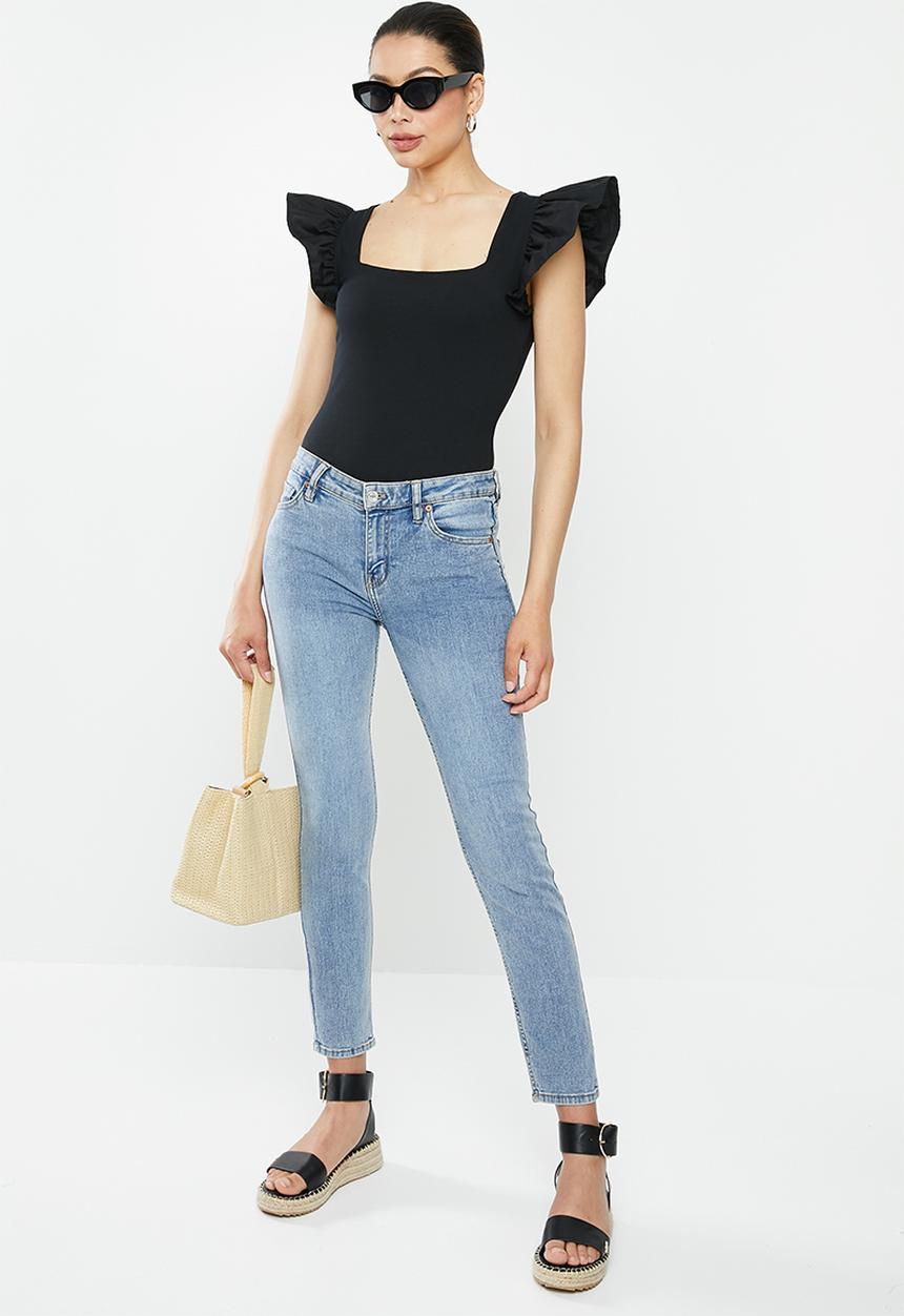 MILLA - Ruffle squareneck bodysuit 