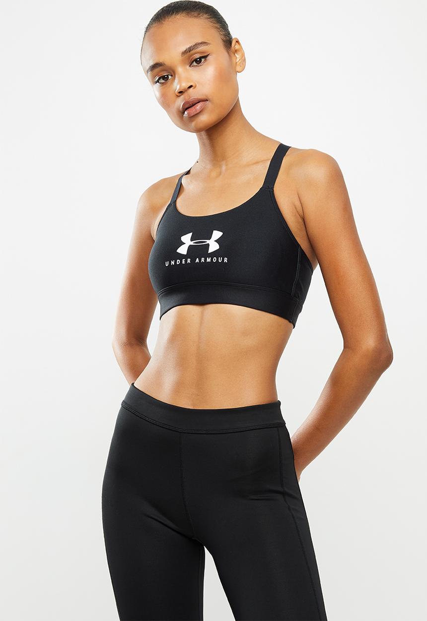 Under Armour - Armour mid impact graphic bra- black
