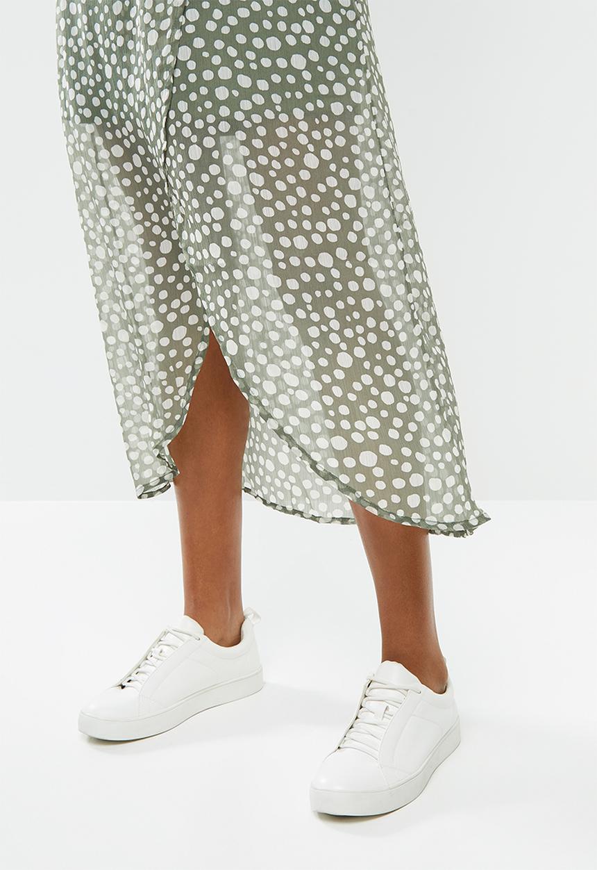 Vero Moda - Wonda mandana maxi dress - green & white 