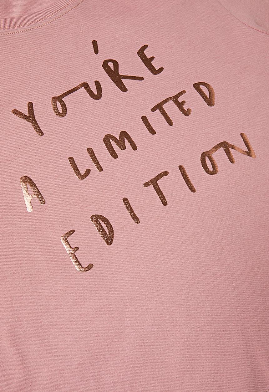 Rebel Republic - Girls printed crop top - pink