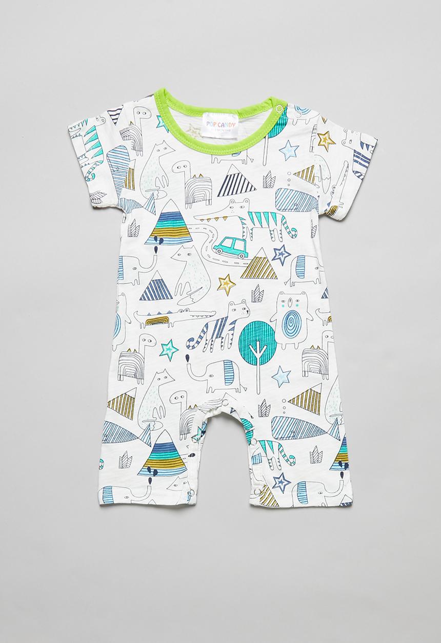Pop Candy - Boys short sleeve romper - multi