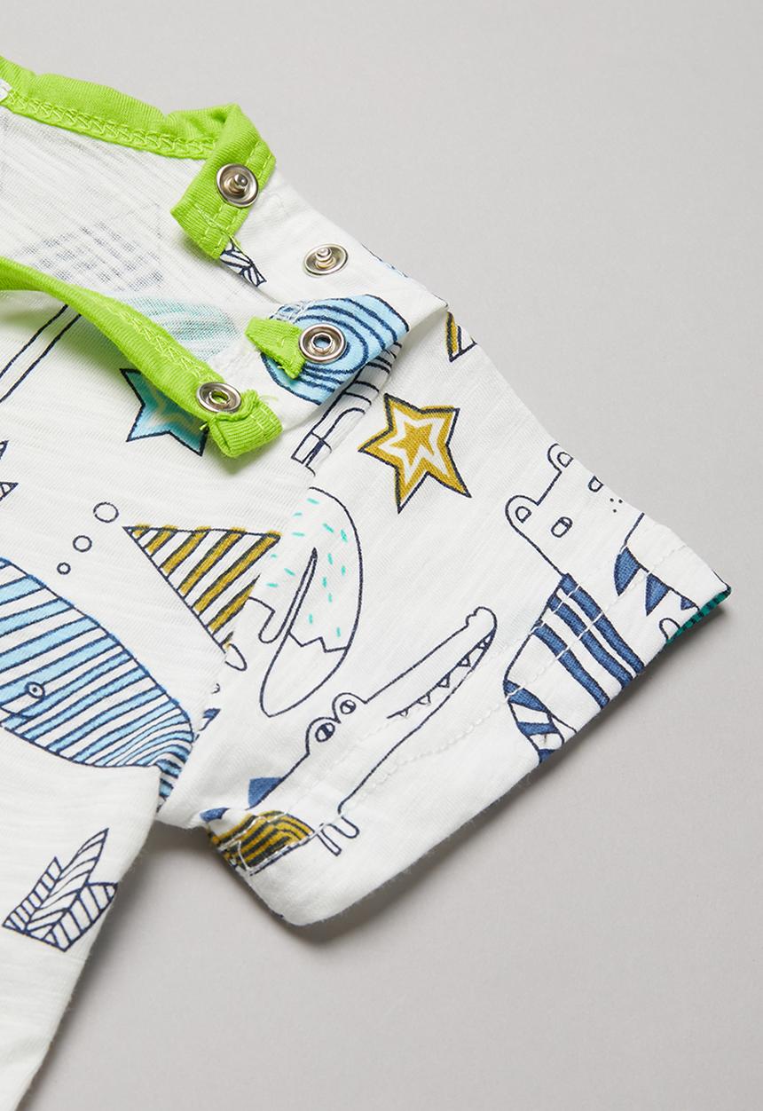 Pop Candy - Boys short sleeve romper - multi