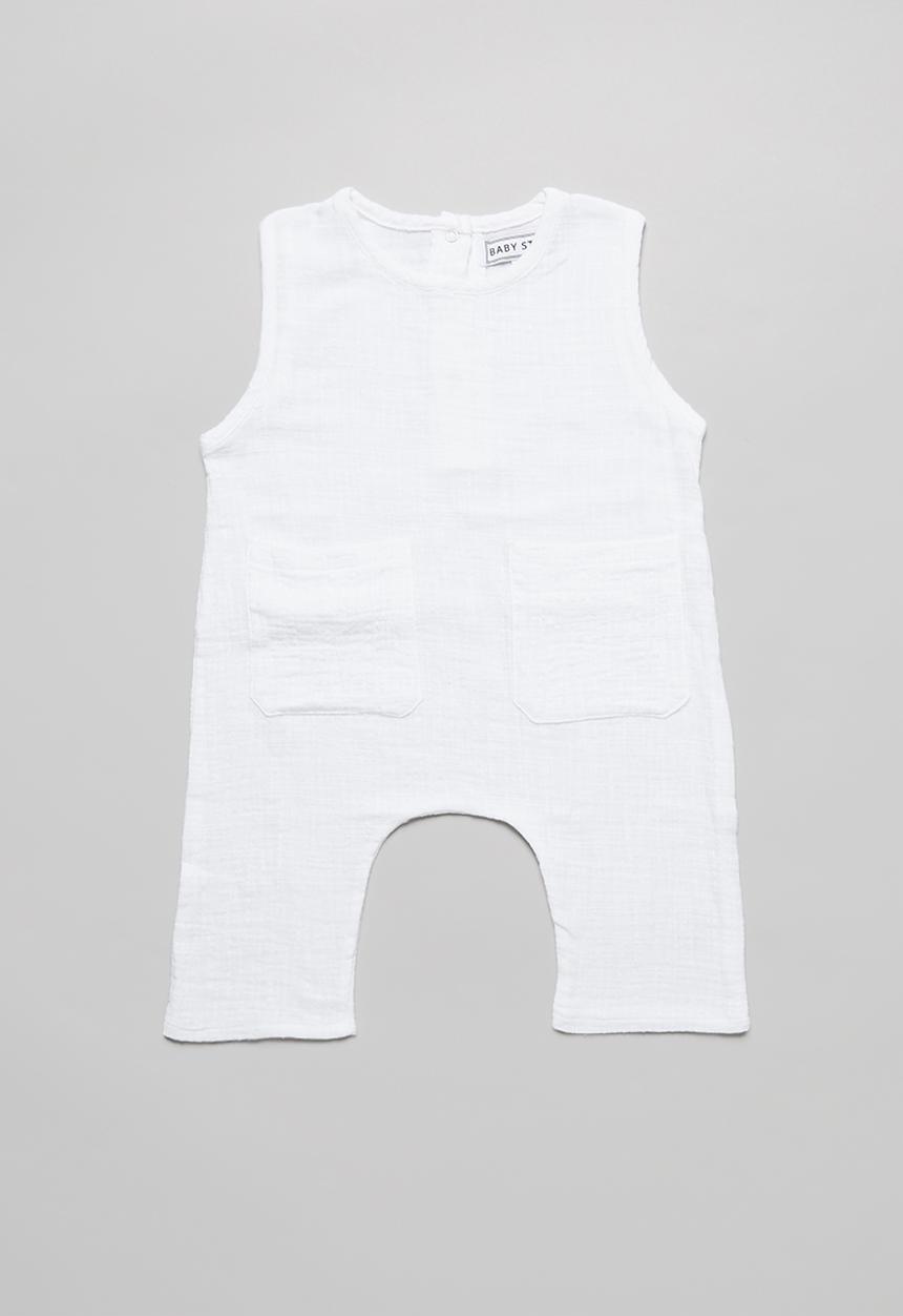 Baby Star - Unisex romper - white