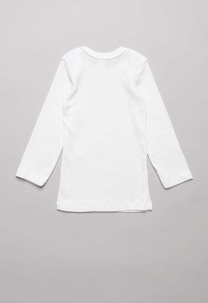 Pop Candy - 3 Pack long sleeve baby vest - white