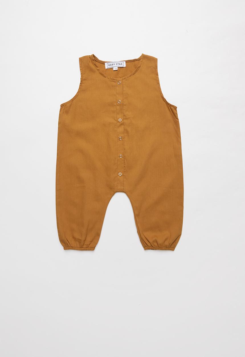 Baby Star - Unisex romper - tan
