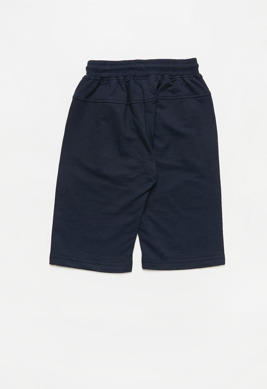 Pop Candy - Boys styled sweatshorts - navy & grey