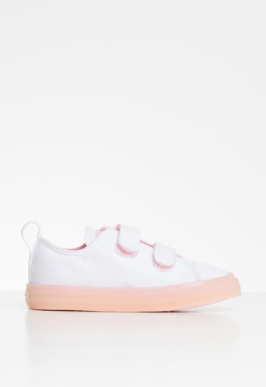 Converse - Ctas 2v translucent color midsole ox i - white & cherry blossom