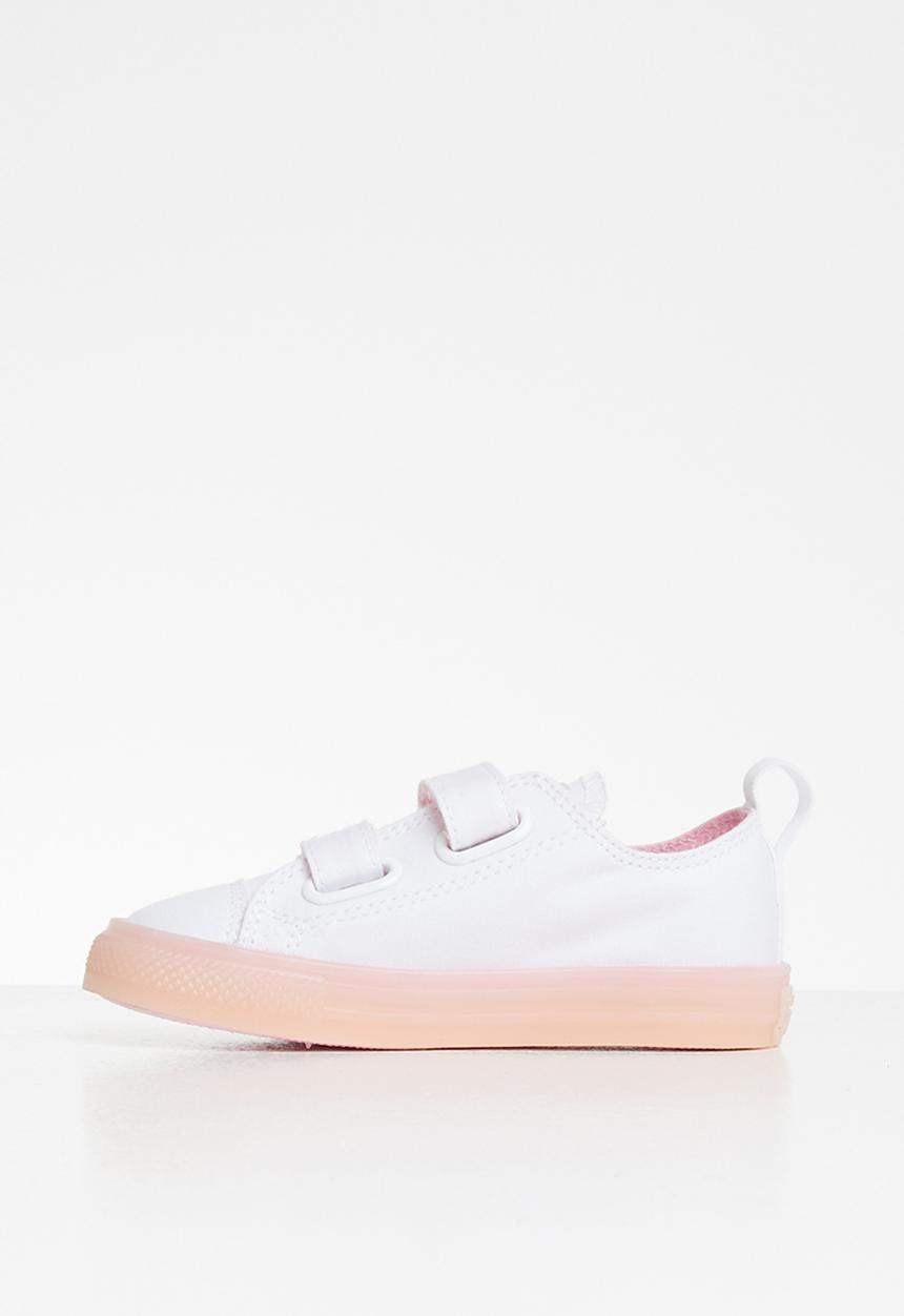 Converse - Ctas 2v translucent color midsole ox i - white & cherry blossom