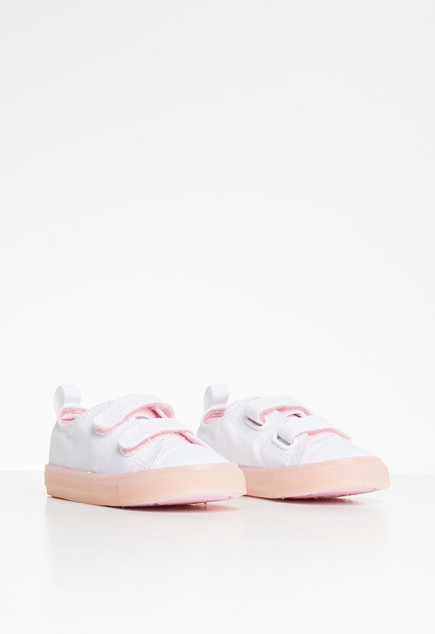 Converse - Ctas 2v translucent color midsole ox i - white & cherry blossom
