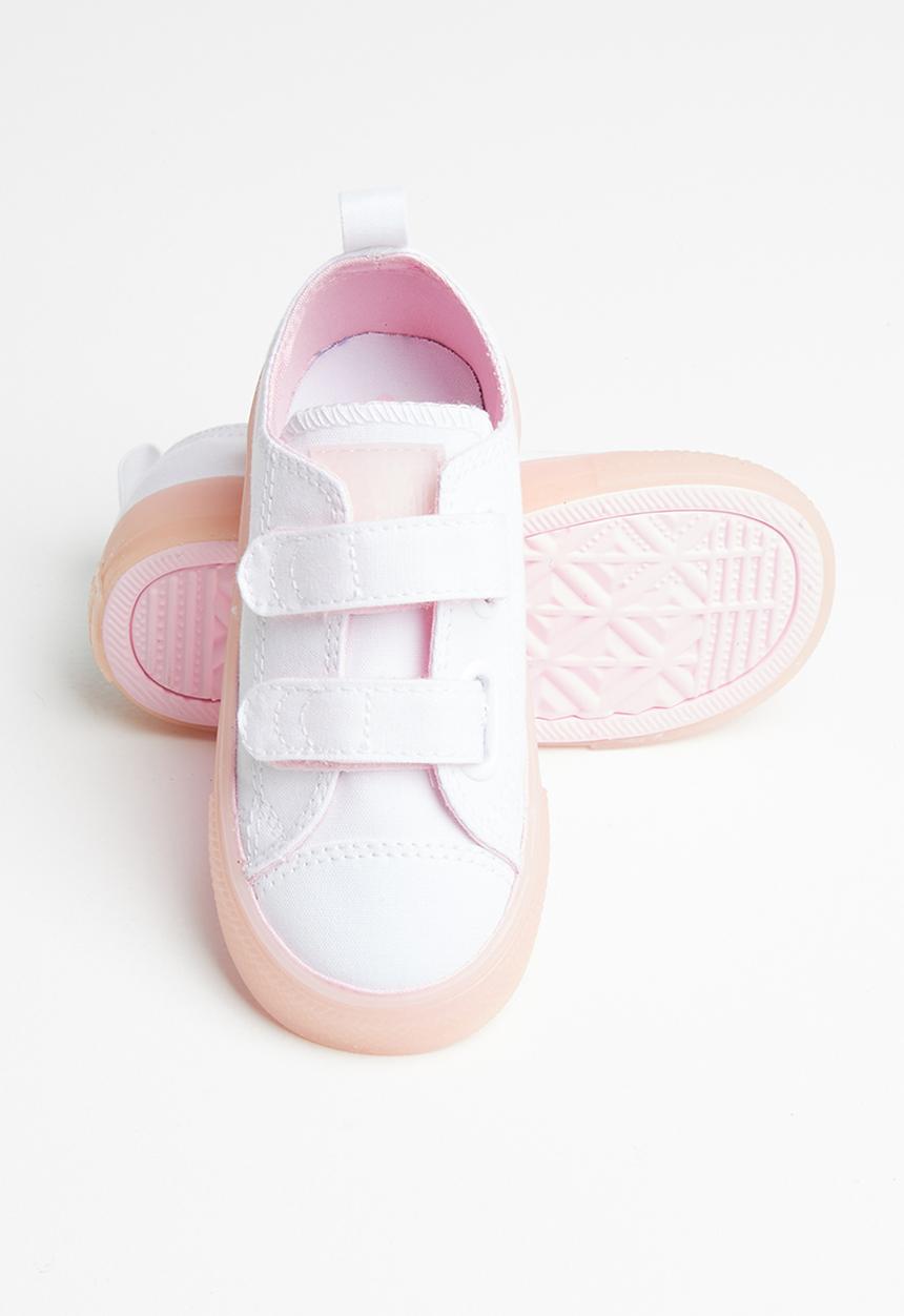 Converse - Ctas 2v translucent color midsole ox i - white & cherry blossom