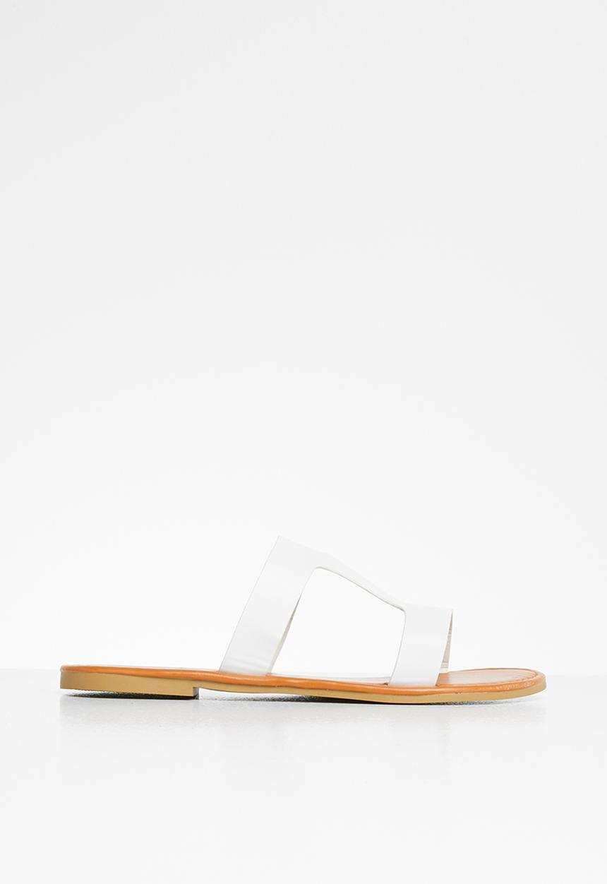 Rebel Republic - Girls slip on sandal - white