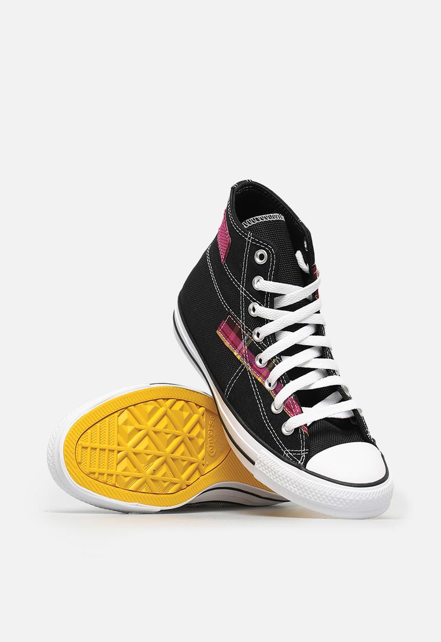 Converse - Chuck Taylor All Star patchwork hi - black/white/cactus flower
