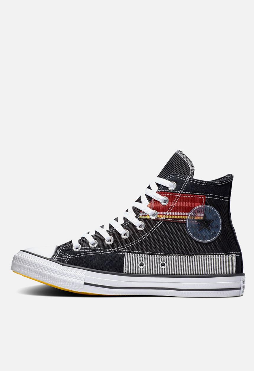 Converse - Chuck Taylor All Star patchwork hi - black/white/cactus flower