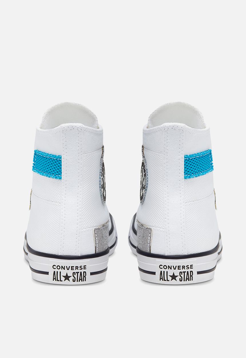 Converse - Chuck Taylor All Star patchwork hi - white/black/sail blue