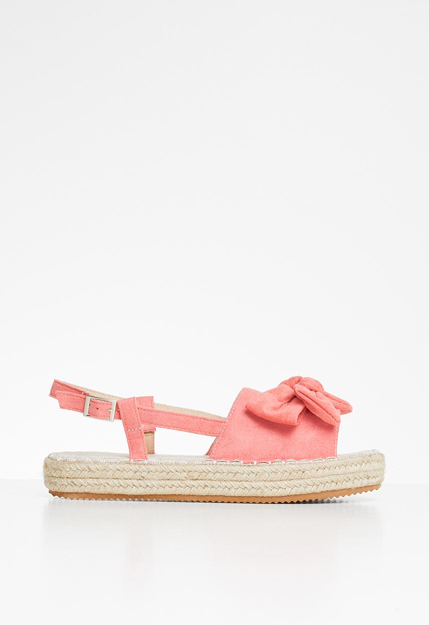 Rebel Republic - Girls wedge sandal - coral