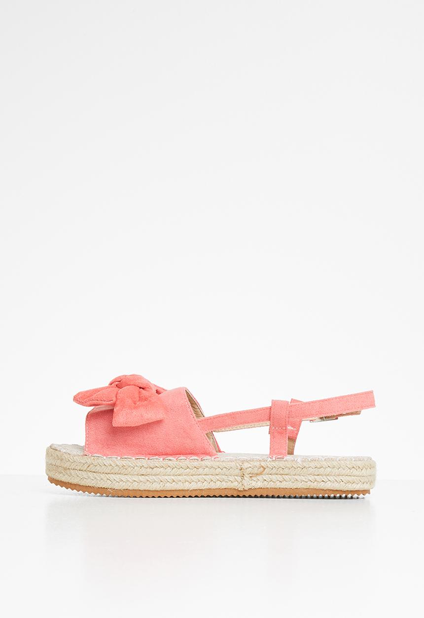 Rebel Republic - Girls wedge sandal - coral