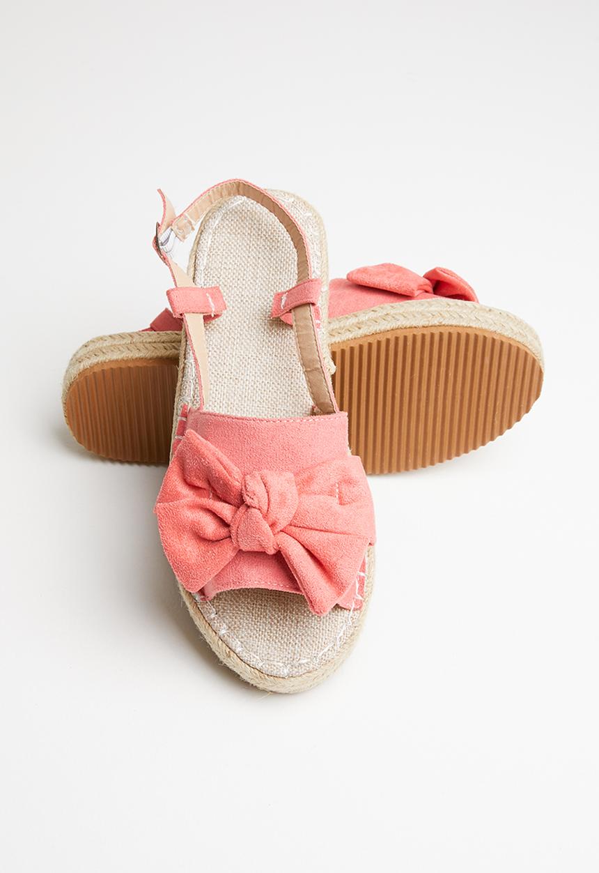 Rebel Republic - Girls wedge sandal - coral