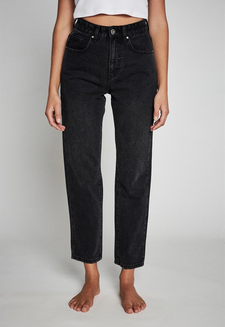 Cotton On - Mom jean - stonewash black