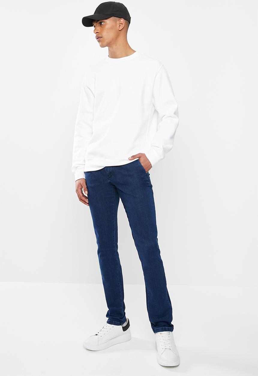 Jonathan D - Slim fit denim jeans with side entry pockets - dark indigo