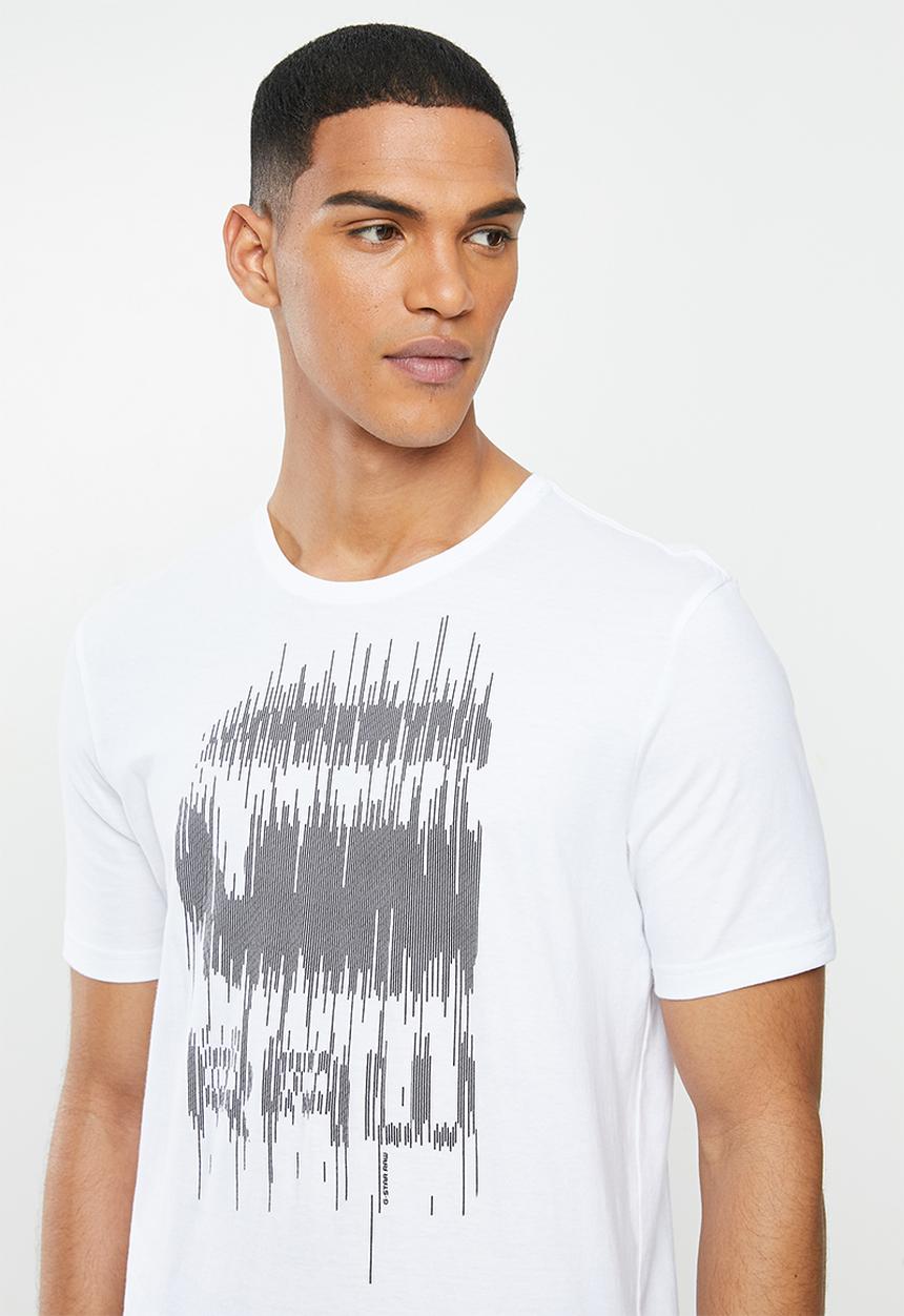 G-STAR - Graphic 6 slim r short sleeve tee - white