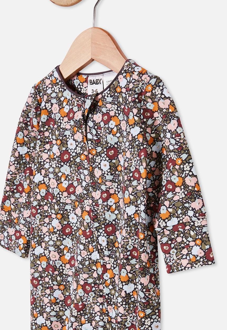 Cotton On - The long sleeve zip romper - multi 