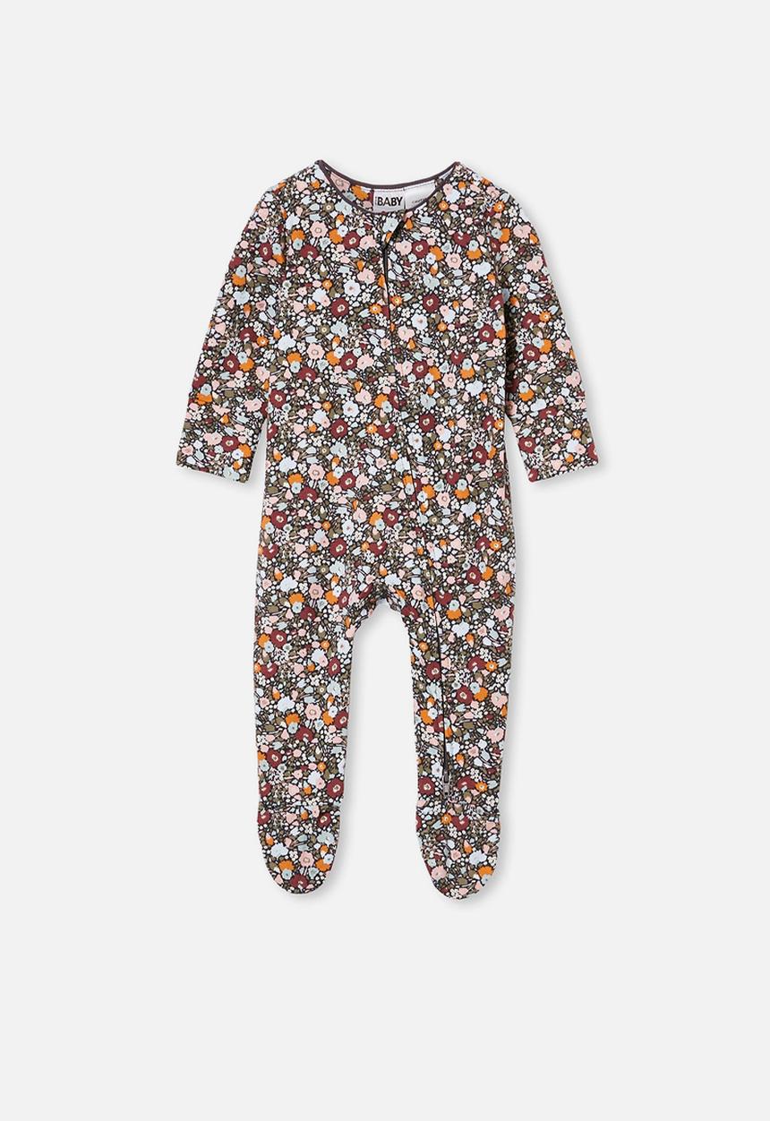 Cotton On - The long sleeve zip romper - multi 