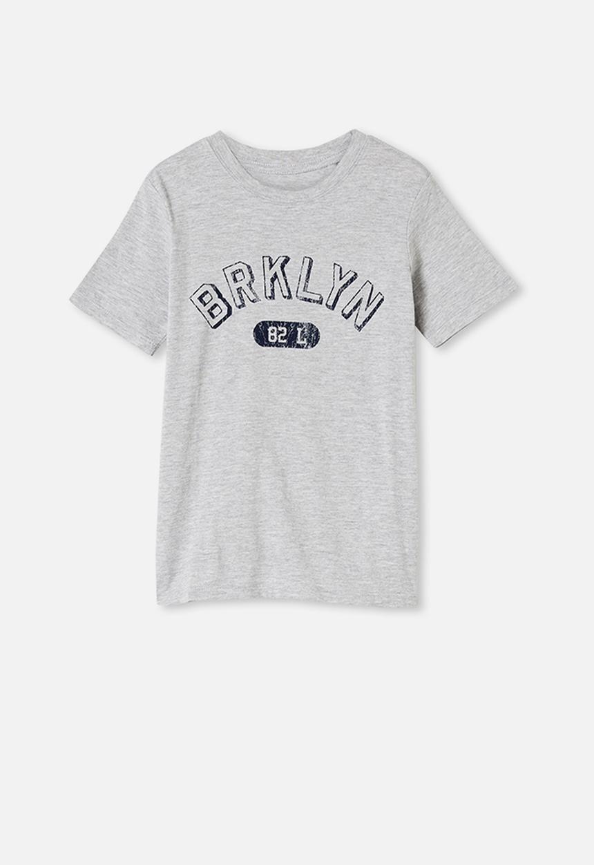 Cotton On - Max skater short sleeve tee - grey 