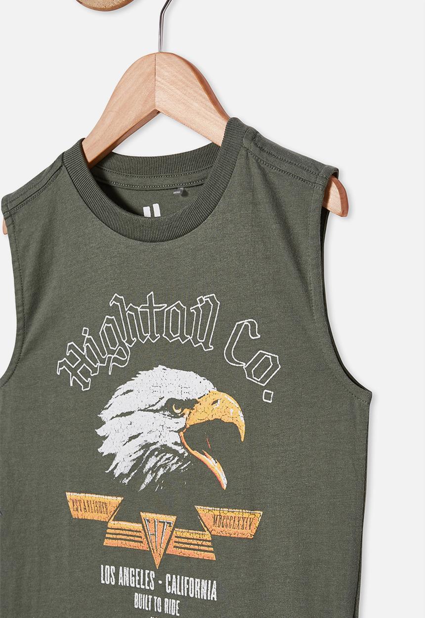 Cotton On - Otis muscle tank - green