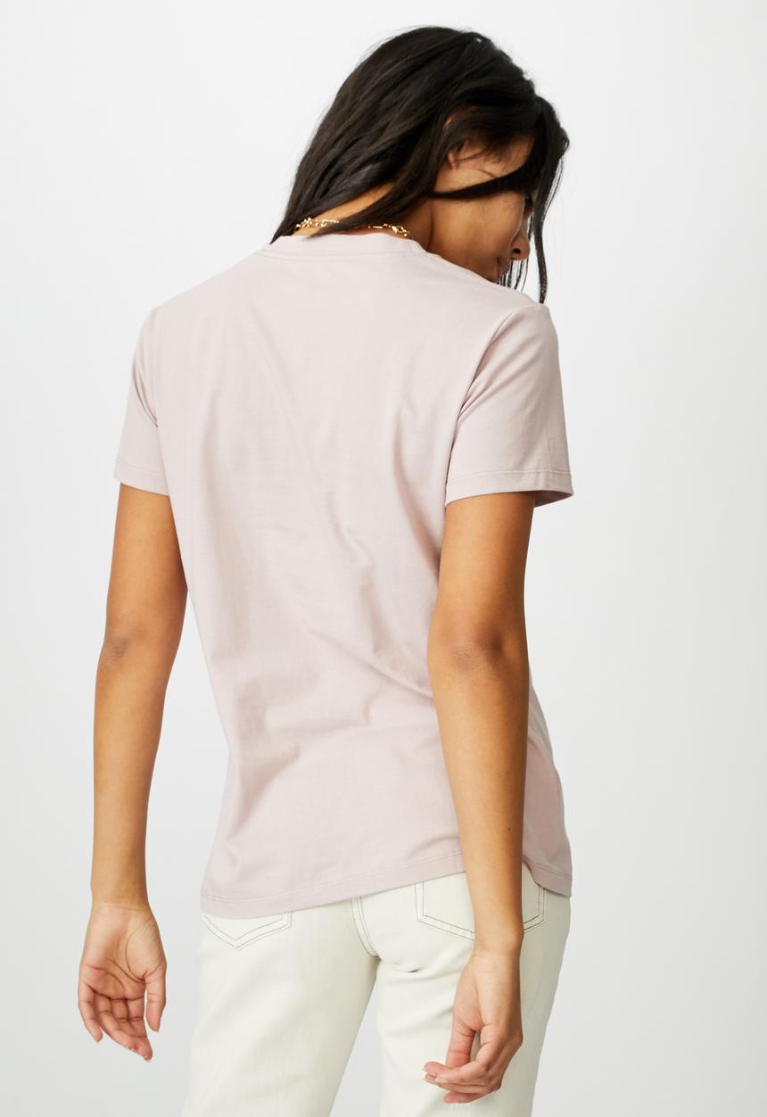 Cotton On - Classic slogan T-shirt - michigan/lilac